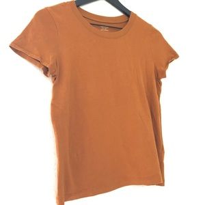 Madewell Orange Cotton Crewneck T-Shirt Size XS